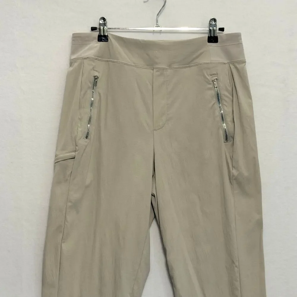 Athleta Trekkie North Joggers High Rise Lightweight Beige Womens 6 Casual Hike